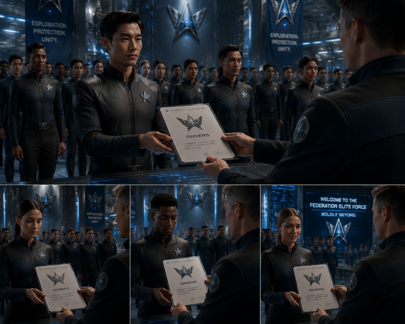 Federation Elite Force Recieving Orders